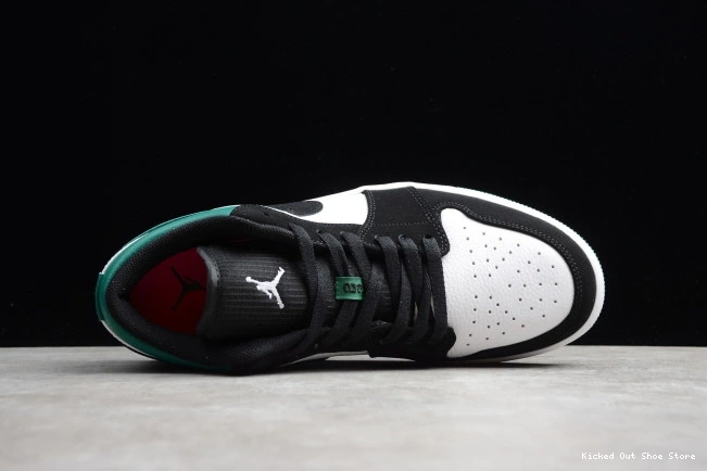Kick Theory Air Jordan Low 1 Black Mystic 553558-113 White Green 0811